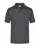 Heren Polo Piqué Pocket Antraciet-melange 7204