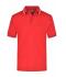 Homme Polo piqué avec liseré contrasté homme Rouge/blanc 7207