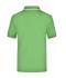 Herren Polo Tipping Lime-green/white 7207