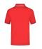 Herren Polo Tipping Red/white 7207