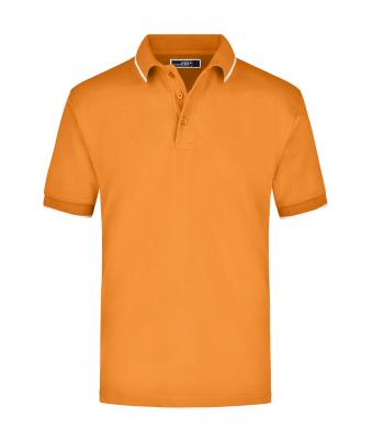 Men Polo Tipping Orange/white 7207