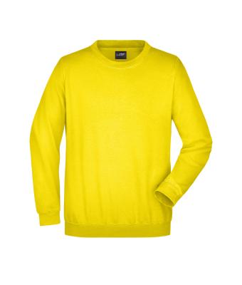 Unisex Round Sweat Heavy Zon-geel 7209