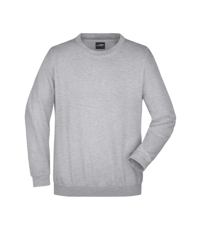 Unisex Round-Sweat Heavy Grey-heather 7209