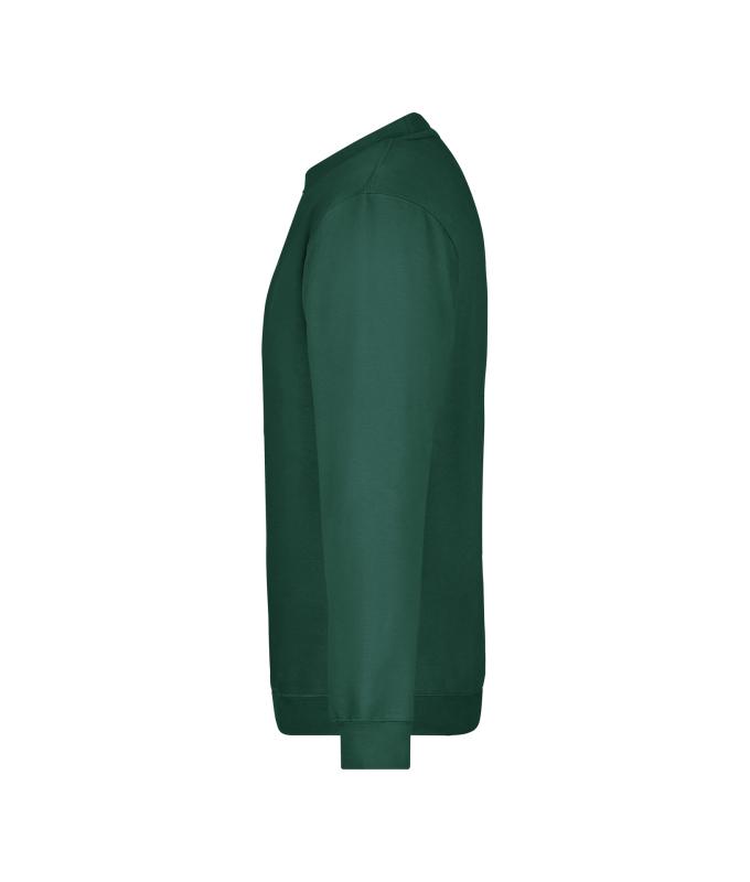 Unisex Round Sweat Heavy Dark-green 7209