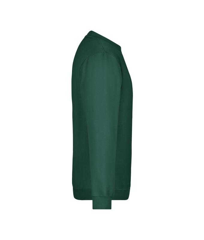 Unisex Round Sweat Heavy Dark-green 7209