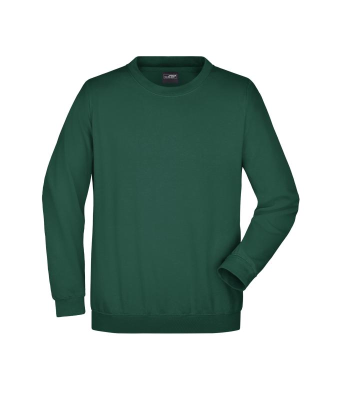 Unisex Round Sweat Heavy Dark-green 7209