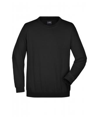 Unisex Round-Sweat Heavy Black 7209