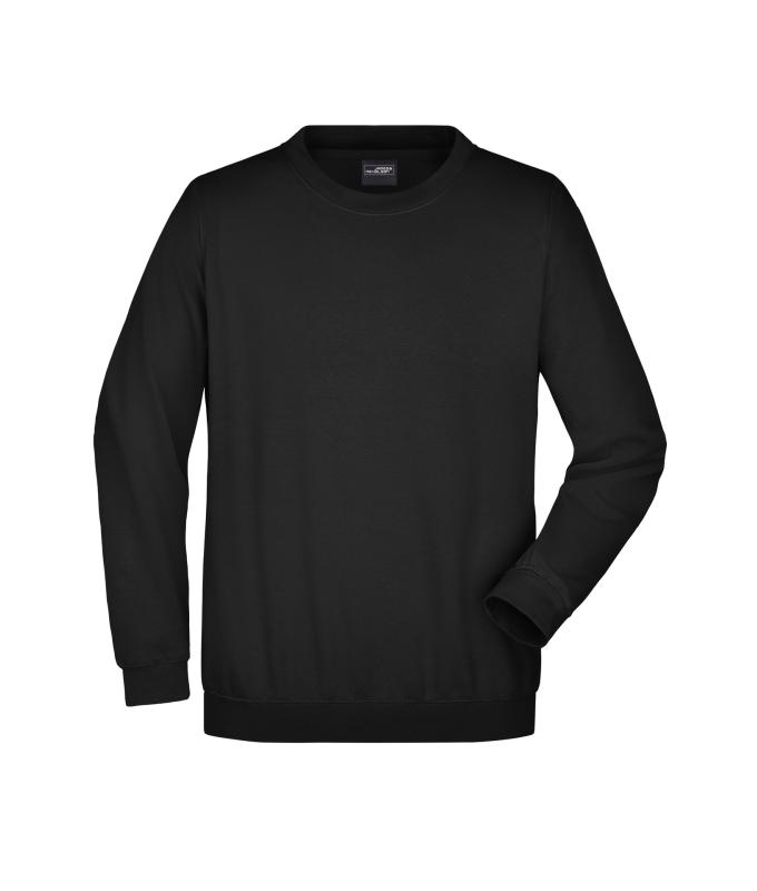 Unisex Round-Sweat Heavy Black 7209