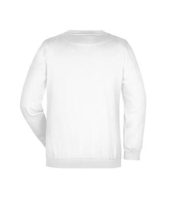 Unisex Round-Sweat Heavy White 7209