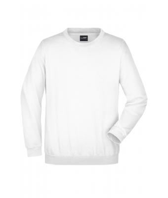 Unisex Round-Sweat Heavy White 7209