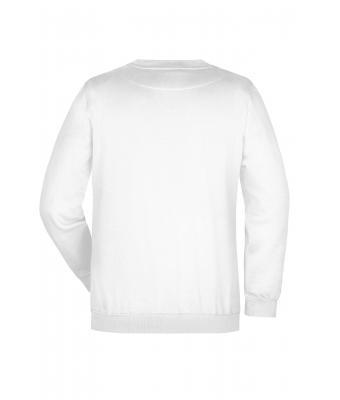 Unisexe Sweat-shirt col rond Blanc 7209