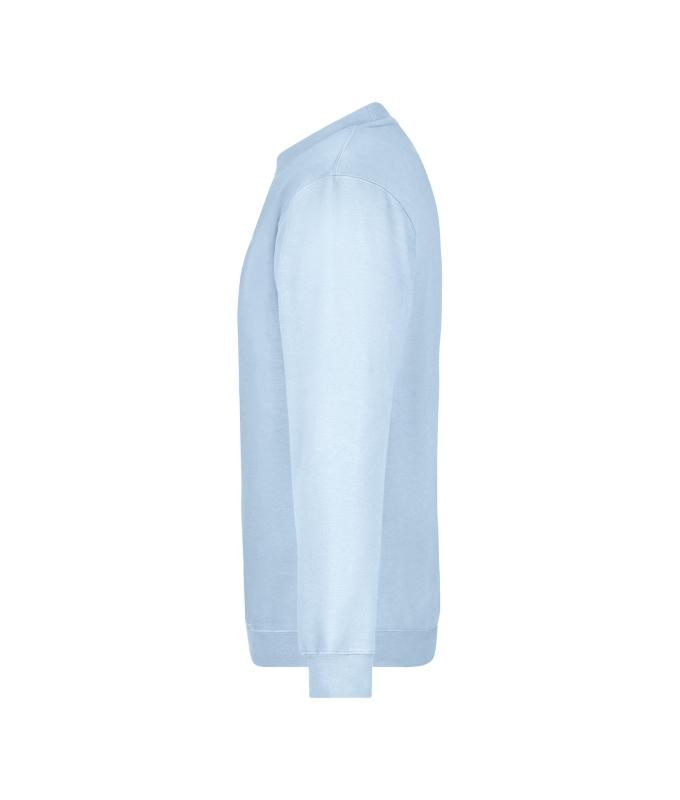 Unisexe Sweat-shirt col rond Bleu-clair 7209