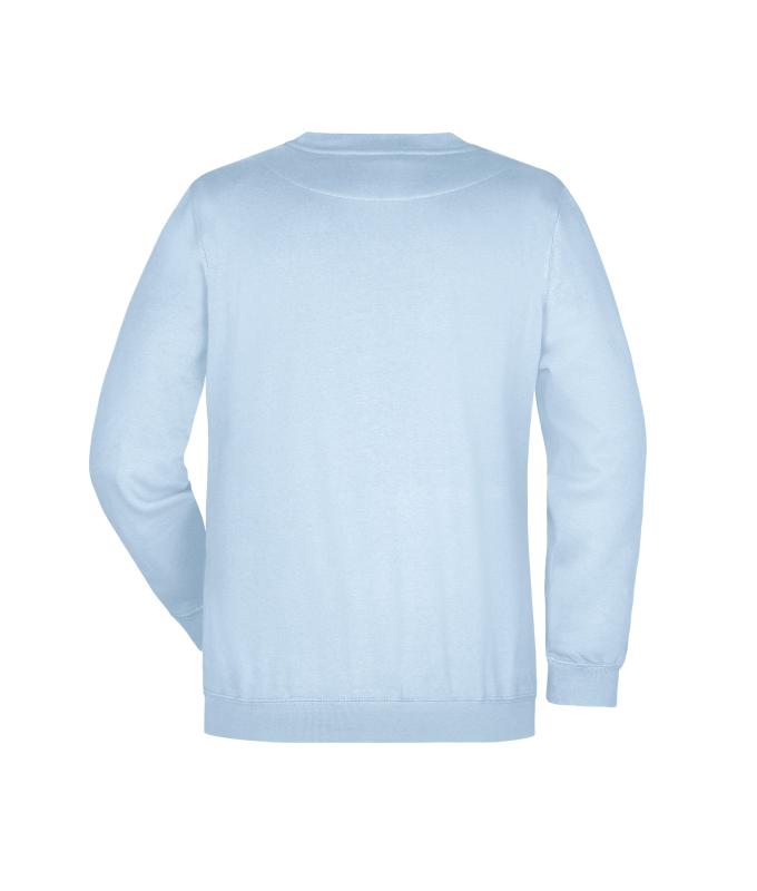 Unisexe Sweat-shirt col rond Bleu-clair 7209