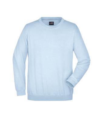 Unisexe Sweat-shirt col rond Bleu-clair 7209