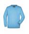 Unisexe Sweat-shirt col rond Bleu-ciel 7209