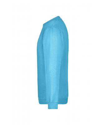 Unisexe Sweat-shirt col rond Turquoise 7209