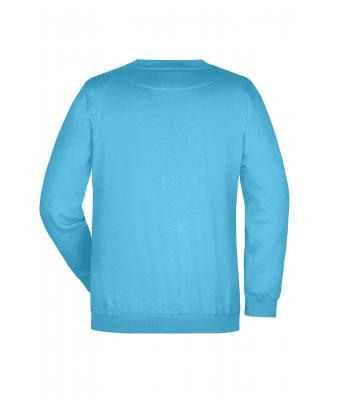 Unisexe Sweat-shirt col rond Turquoise 7209