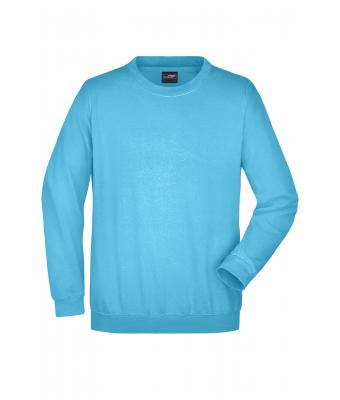 Unisexe Sweat-shirt col rond Turquoise 7209