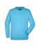 Unisexe Sweat-shirt col rond Turquoise 7209