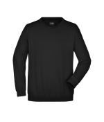 Unisexe Sweat-shirt col rond Noir 7209