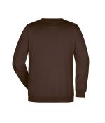 Unisexe Sweat-shirt col rond Marron 7209