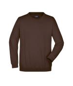 Unisexe Sweat-shirt col rond Marron 7209