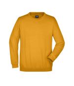 Unisexe Sweat-shirt col rond Jaune-d'or 7209