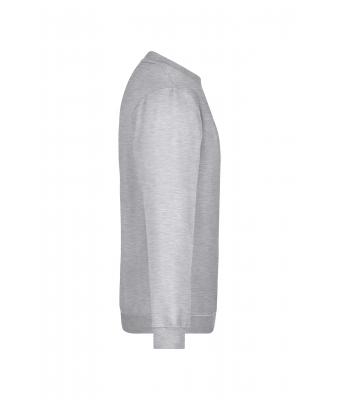 Unisexe Sweat-shirt col rond Gris-chiné 7209