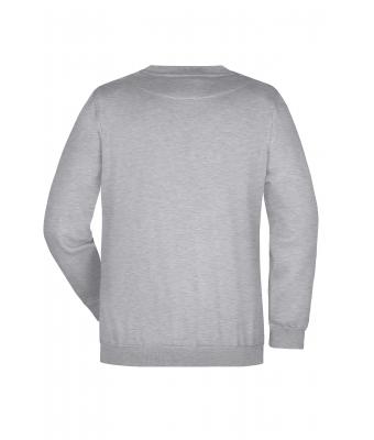 Unisexe Sweat-shirt col rond Gris-chiné 7209