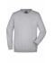 Unisexe Sweat-shirt col rond Gris-chiné 7209