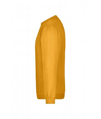 Unisexe Sweat-shirt col rond Jaune-d'or 7209