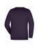 Unisexe Sweat-shirt col rond Aubergine 7209