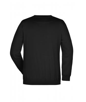Unisexe Sweat-shirt col rond Noir 7209