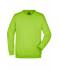Unisexe Sweat-shirt col rond Vert-citron 7209