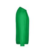 Unisexe Sweat-shirt col rond Vert-fougère 7209