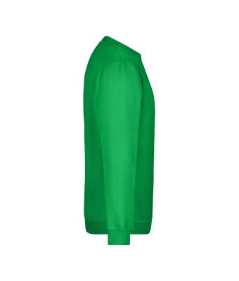 Unisexe Sweat-shirt col rond Vert-fougère 7209