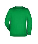 Unisexe Sweat-shirt col rond Vert-fougère 7209