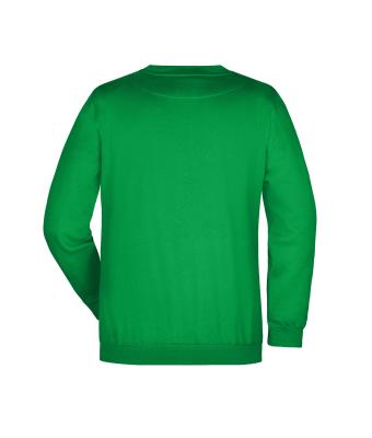 Unisexe Sweat-shirt col rond Vert-fougère 7209