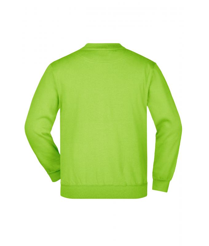 Enfant Sweat-shirt enfant col rond Vert-citron 7210