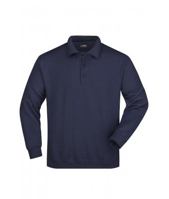 Unisex Polo Sweat Heavy Navy 7211