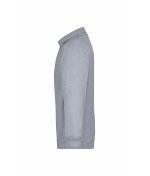 Unisex Polo-Sweat Heavy Grey-heather 7211