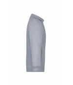 Unisex Polo-Sweat Heavy Grey-heather 7211