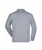 Unisex Polo-Sweat Heavy Grey-heather 7211