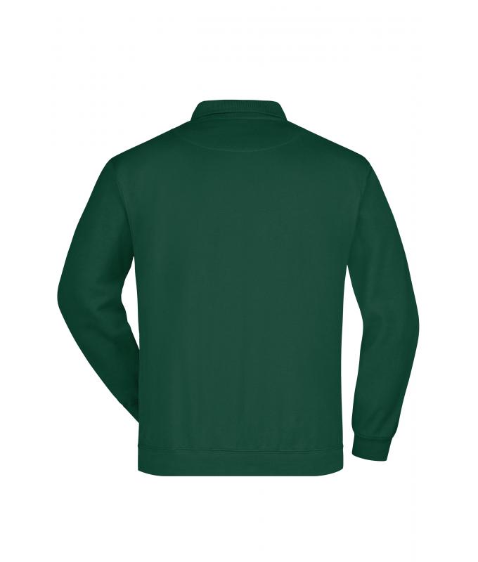 Unisex Polo Sweat Heavy Dark-green 7211