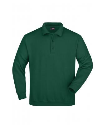 Unisex Polo-Sweat Heavy Dark-green 7211