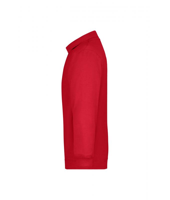 Unisex Polo-Sweat Heavy Red 7211