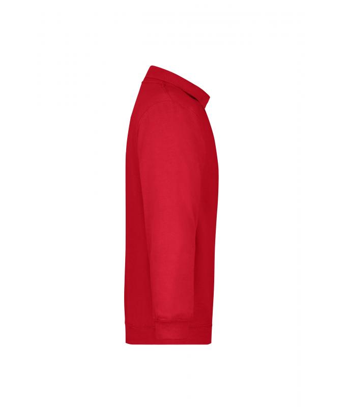 Unisex Polo-Sweat Heavy Red 7211