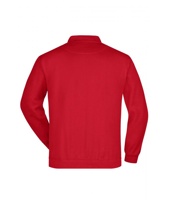 Unisex Polo-Sweat Heavy Red 7211