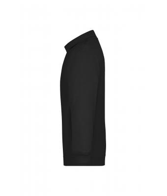 Unisex Polo-Sweat Heavy Black 7211