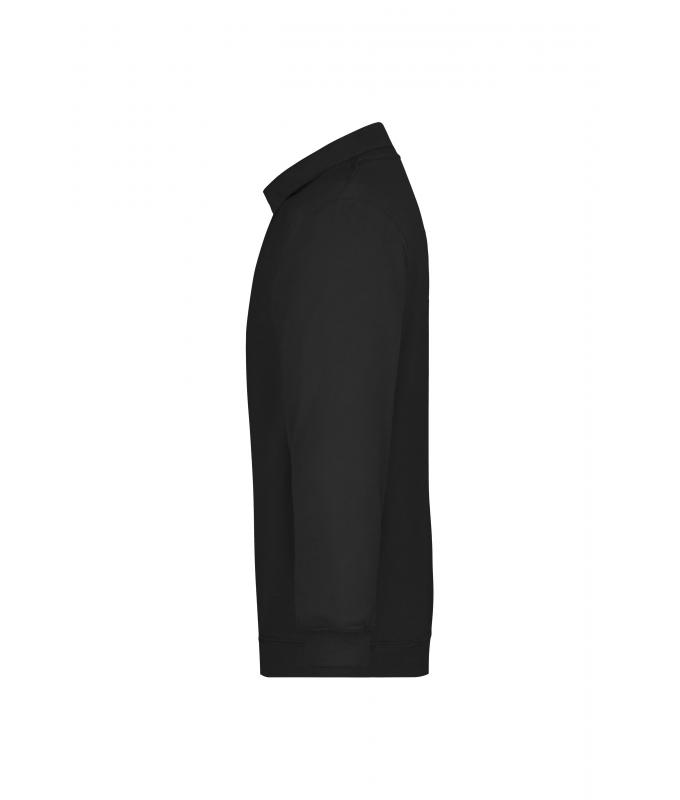 Unisex Polo-Sweat Heavy Black 7211